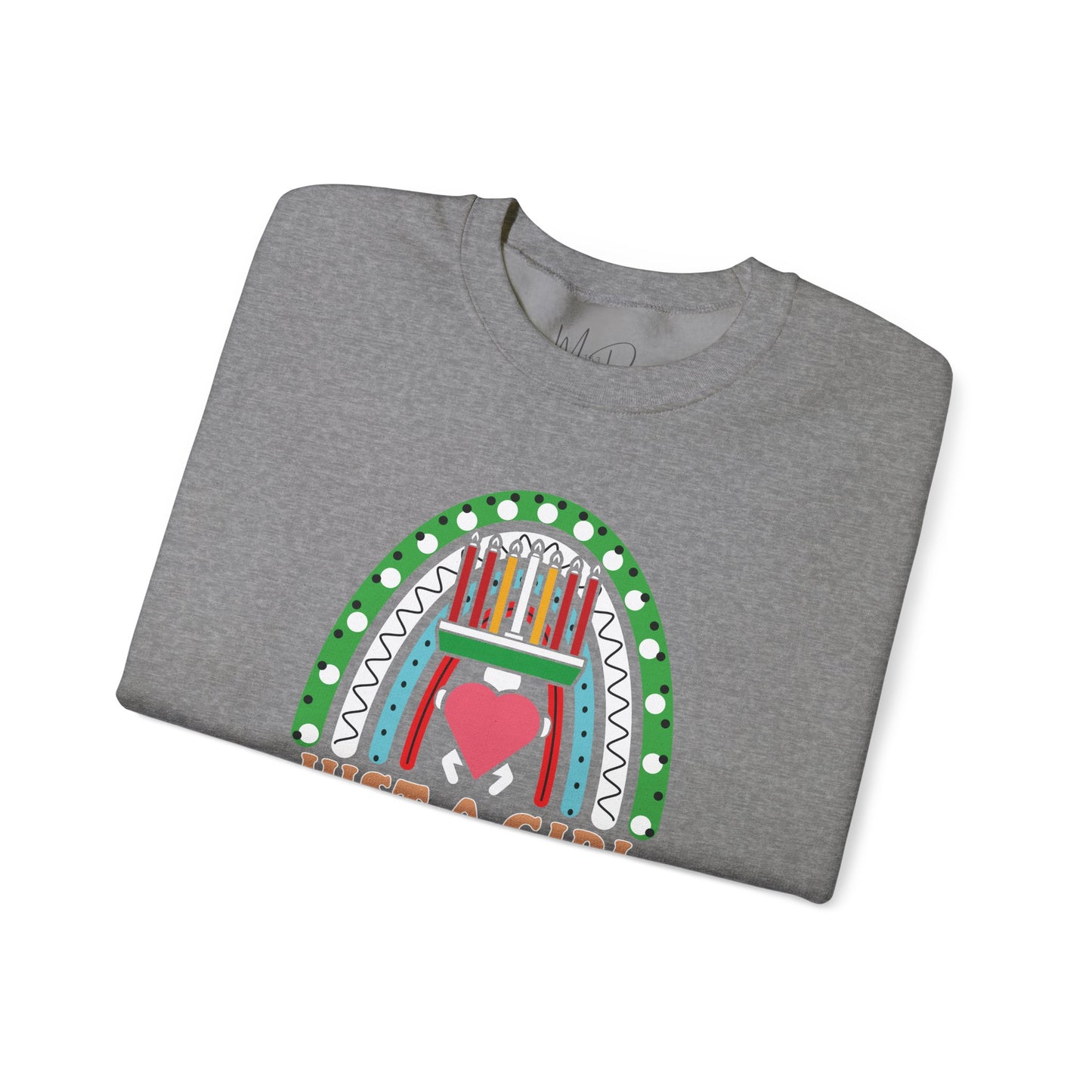 Just A Girl Who Loves Kwanza | Version 1| Crewneck Sweatshirt