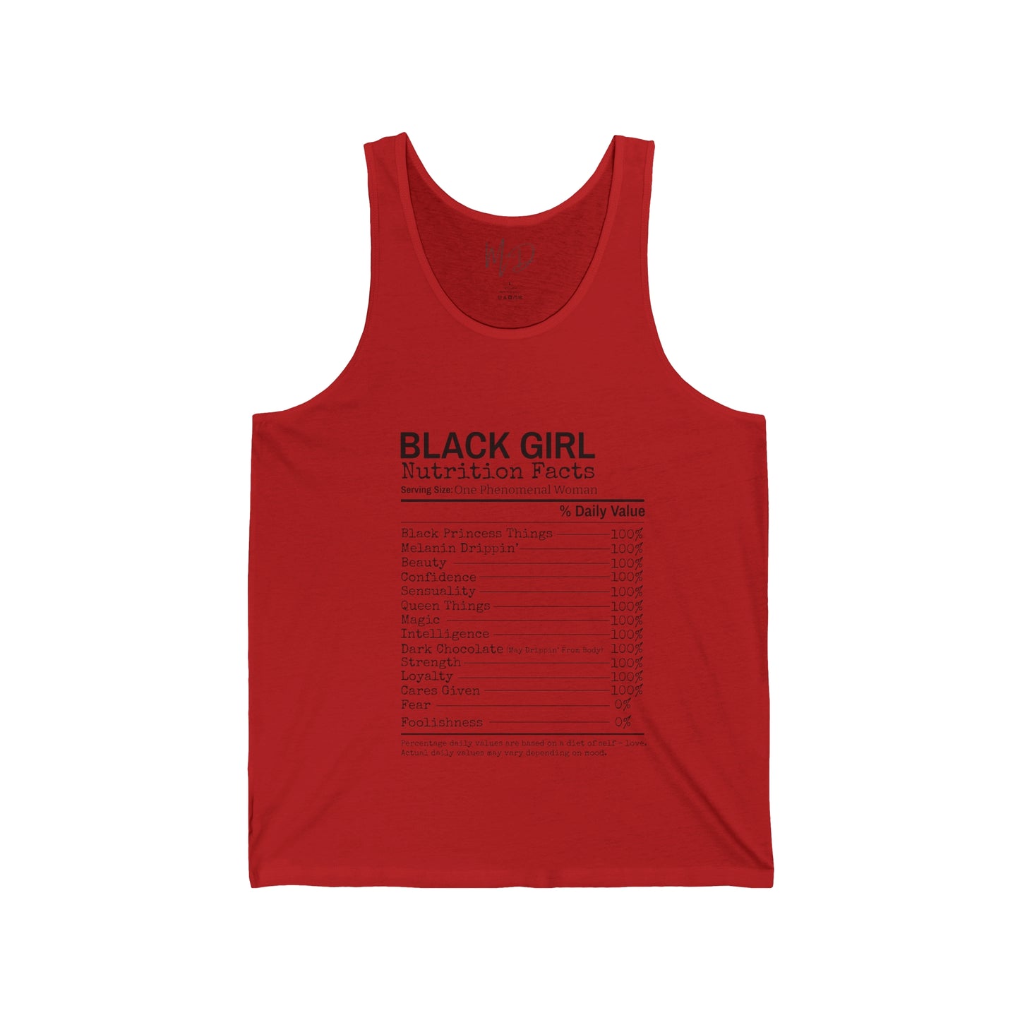 Black Girl Ingredients Tank Top Unisex