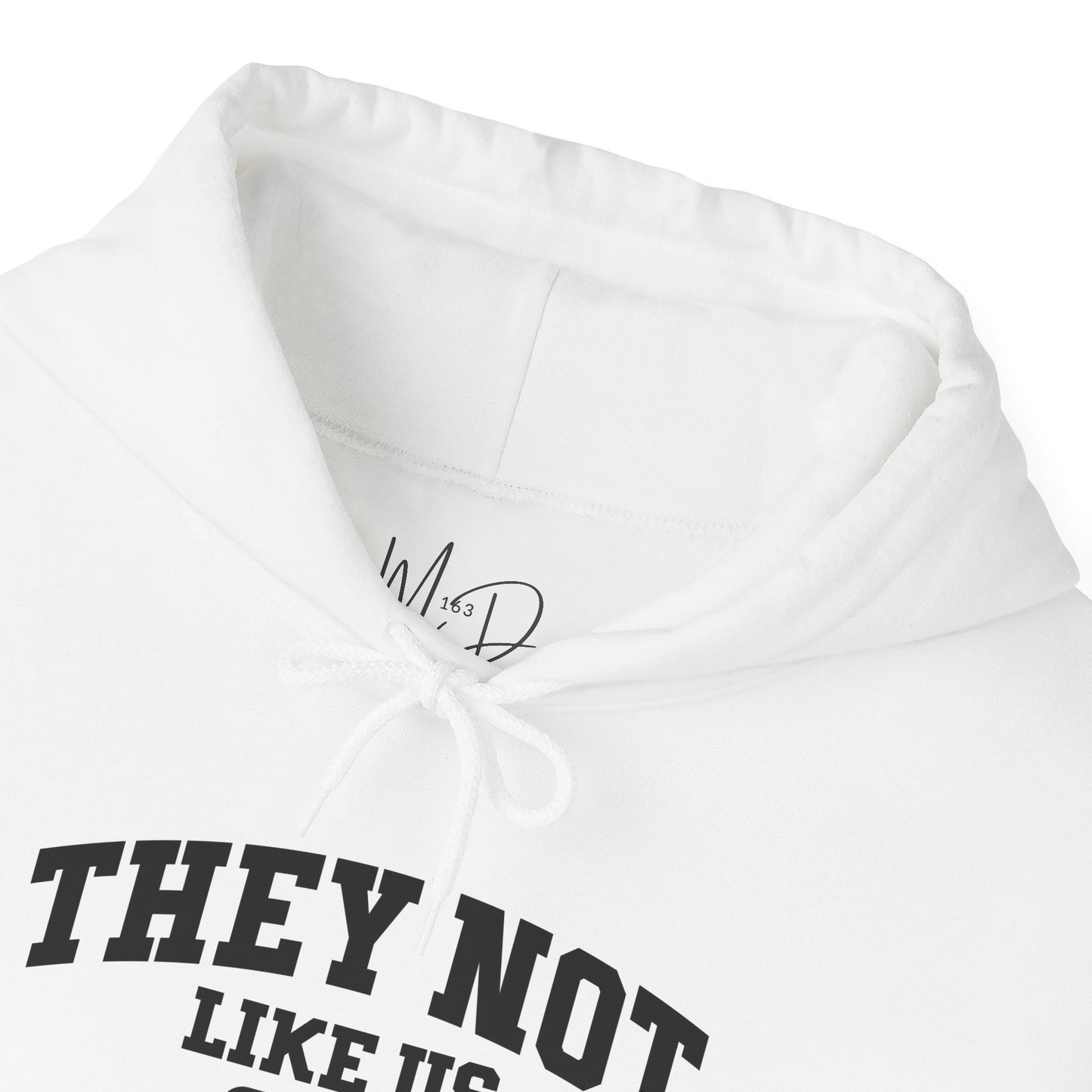 They Not Like Us| Version 2| Black Font |Hooded Sweatshirt