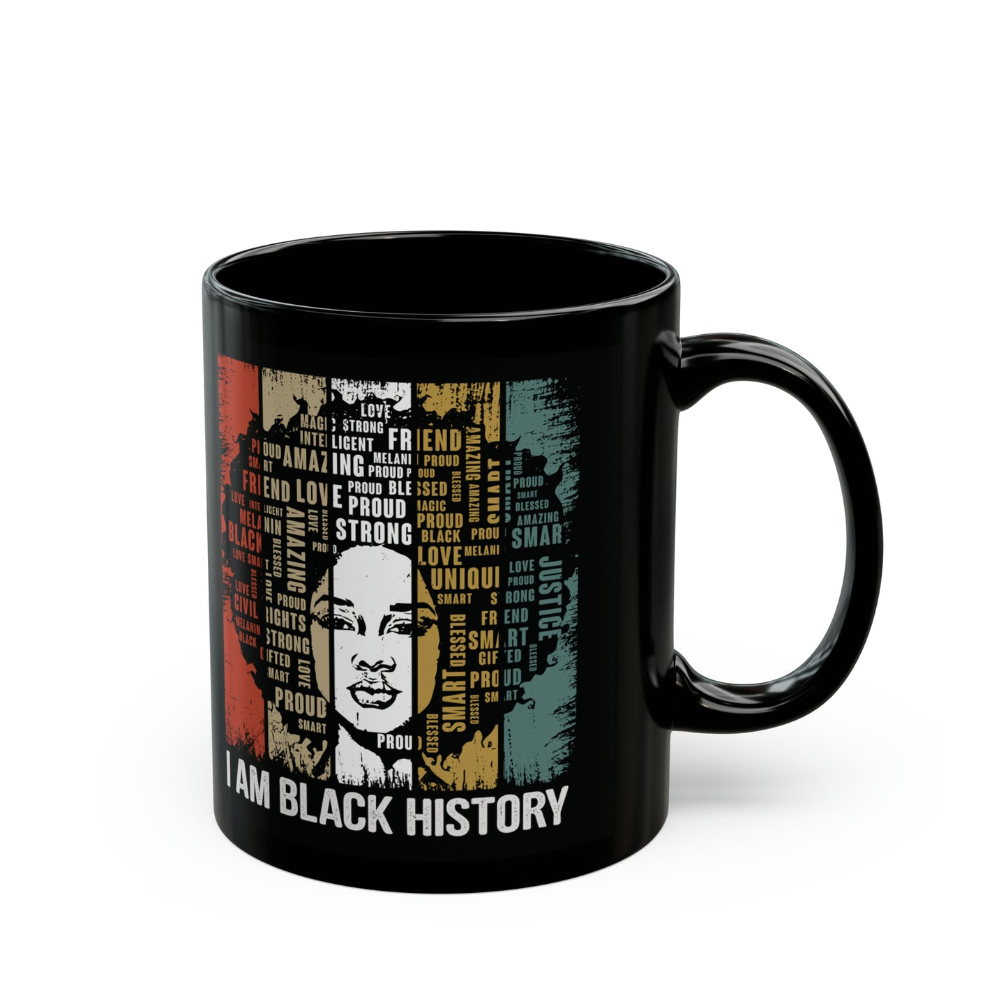 I Am Black History (Female) (Black Version)|Coffee & Tea Mug | 2-Sided Print| 11 Oz.