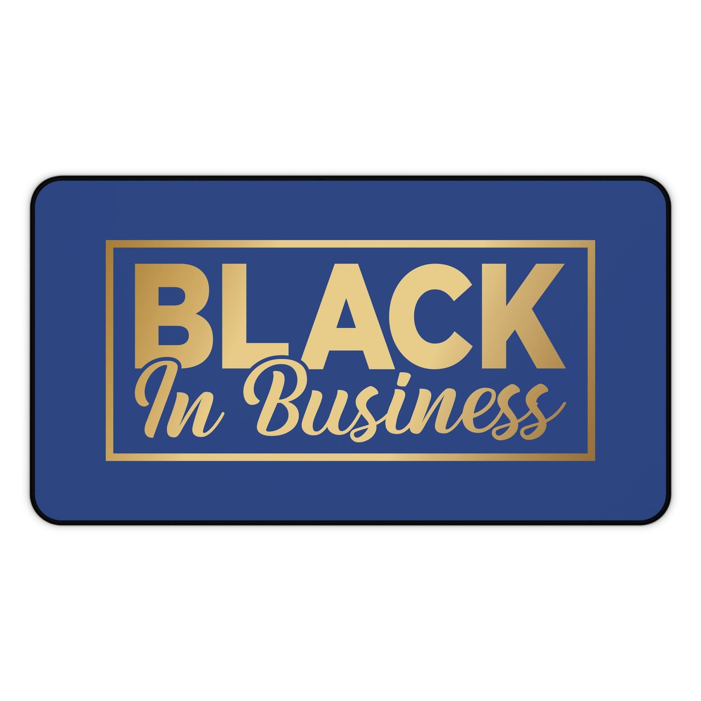 BLACK In Business | Desk Mat | Blue