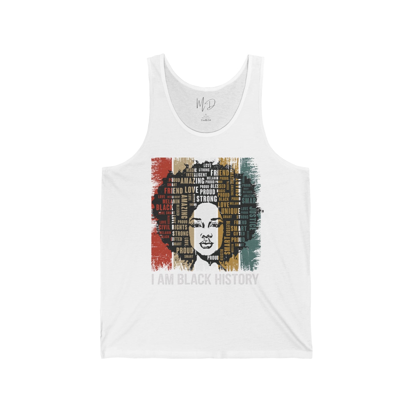 I Am Black History T-Shirt. Tank Top Unisex