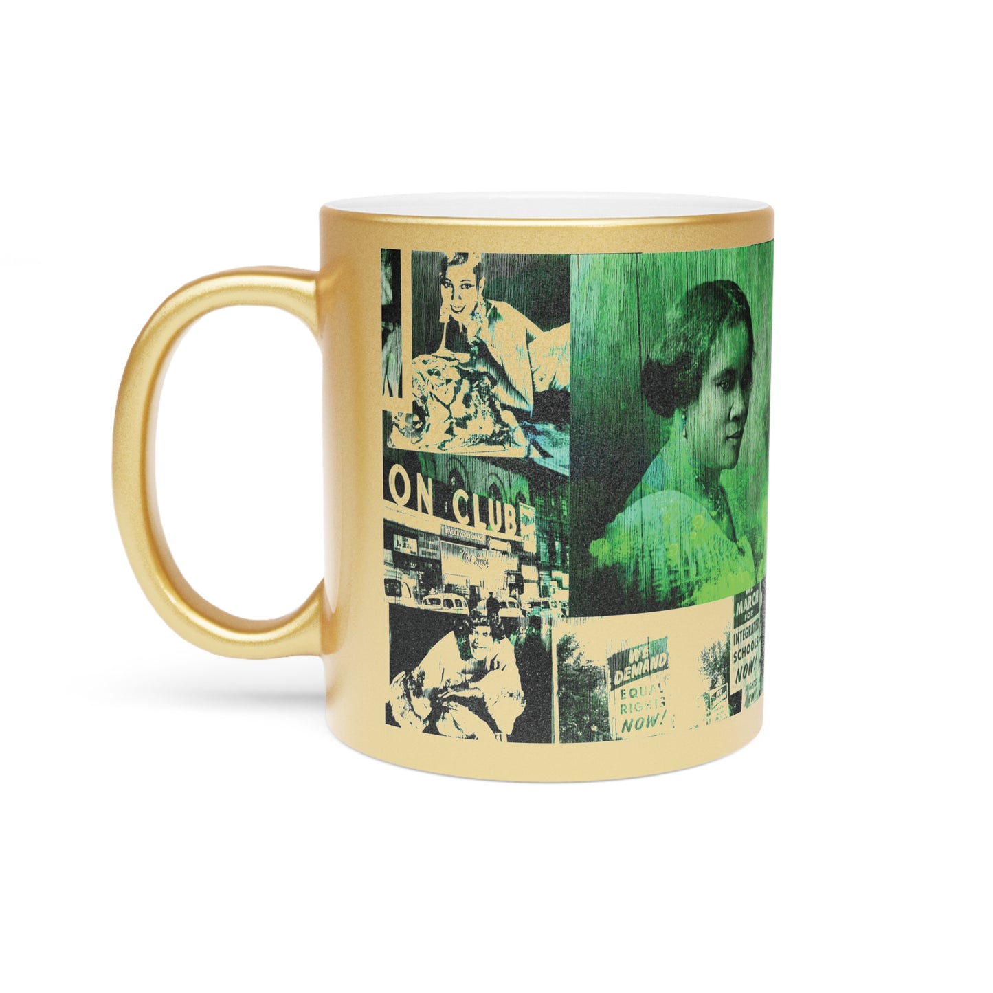 Black History 1920's Greatness (Green) (Gold Metallic Version) |Coffee & Tea Mug | Full Print| 11 Oz.