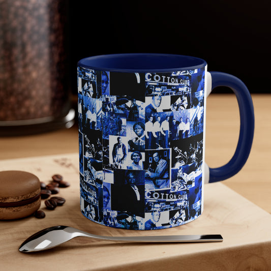 Black History 1920's Greatness (Blue) (Accent Mug) |Coffee & Tea Mug | Full Print| 11 Oz.