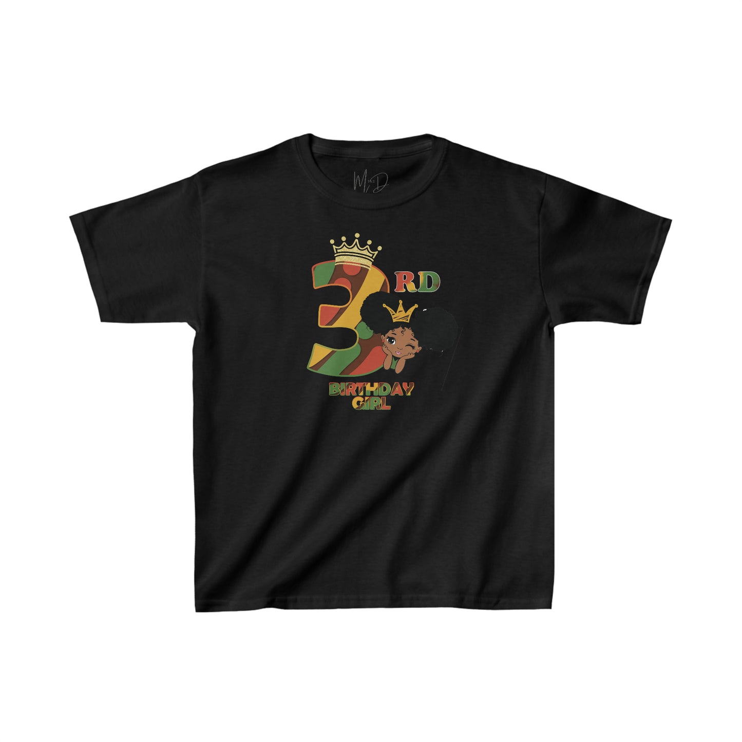 3rd Princess Birthday Girl (Solid) Juneteenth T-Shirt