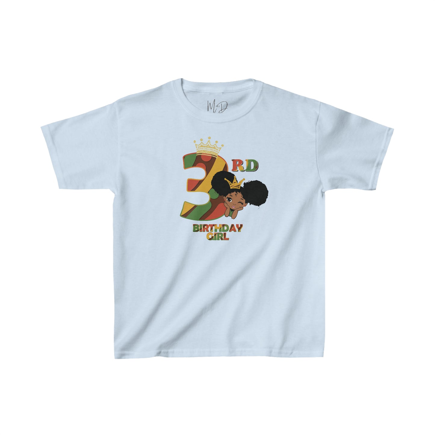 3rd Princess Birthday Girl (Solid) Juneteenth T-Shirt