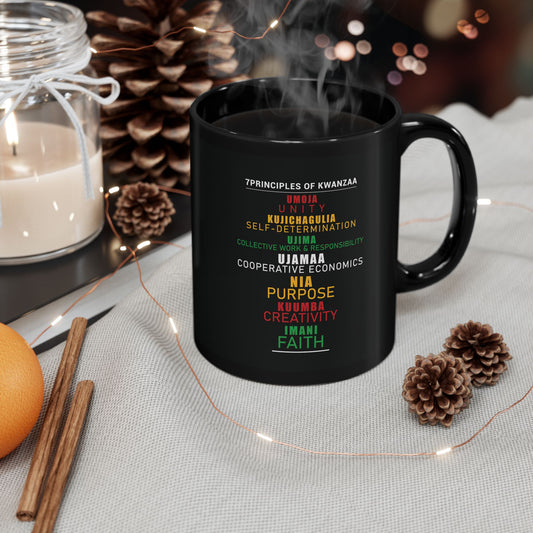 Kwanza Principles | 11oz Mug| Black |