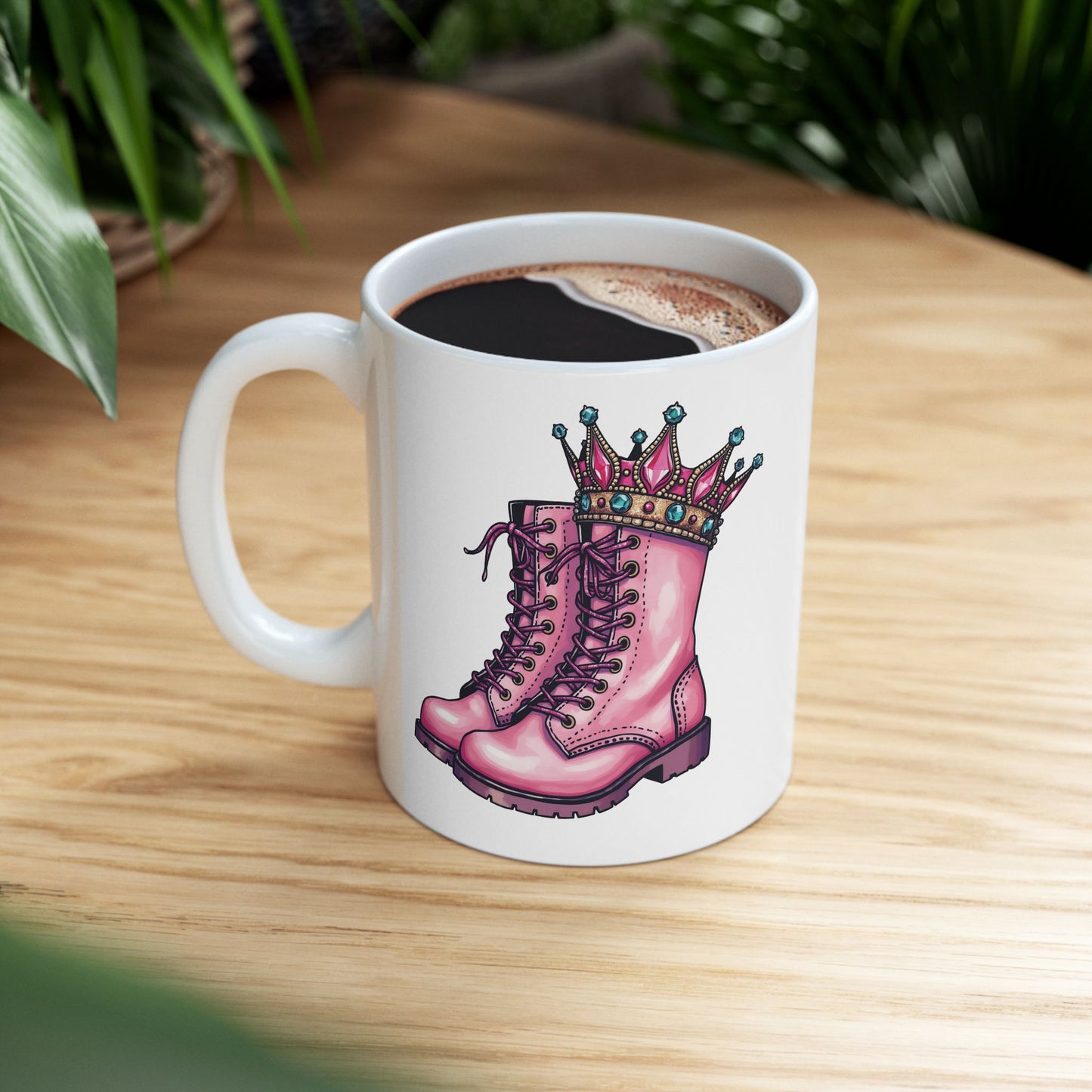 Boots: Kick Cancer| Coffee & Tea Mug | 2-Sided Print| 11 Oz