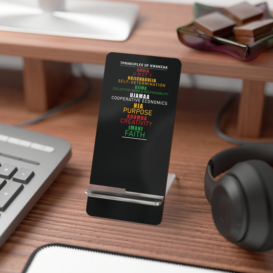 Kwanza Principles | Mobile Display Stand | Black