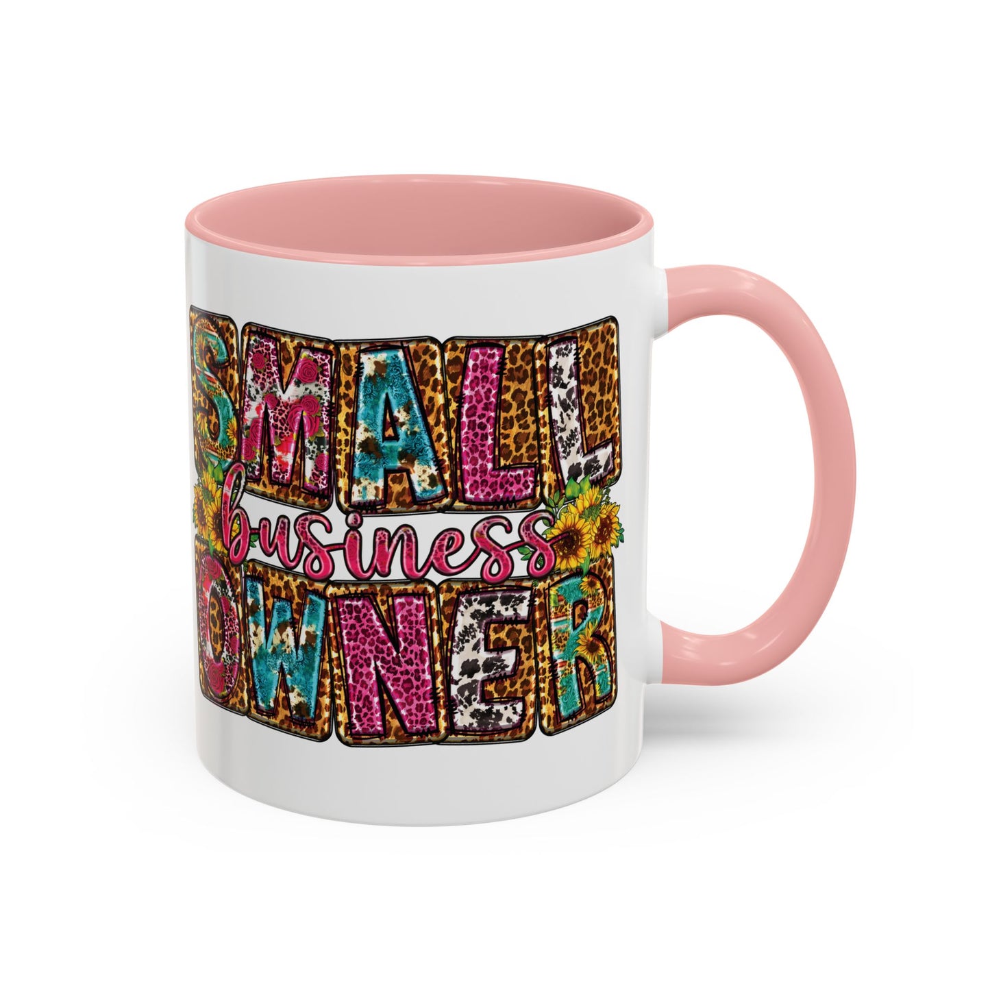 Small Business Owner | 11oz Mug| Version 2| White Accent (Various Colors)