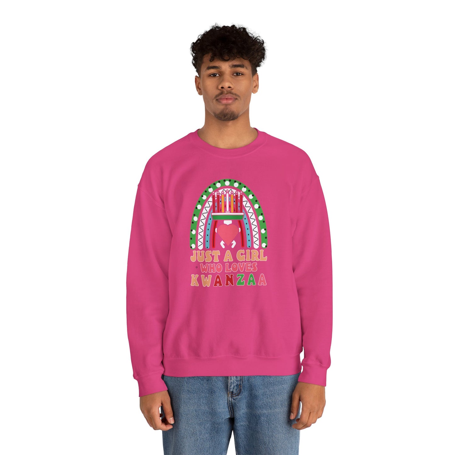 Just A Girl Who Loves Kwanza | Version 1| Crewneck Sweatshirt