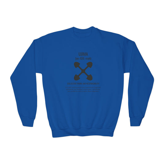 Ujima (Day 3) | Collective Work & Responsibility | Youth Crewneck Sweatshirt