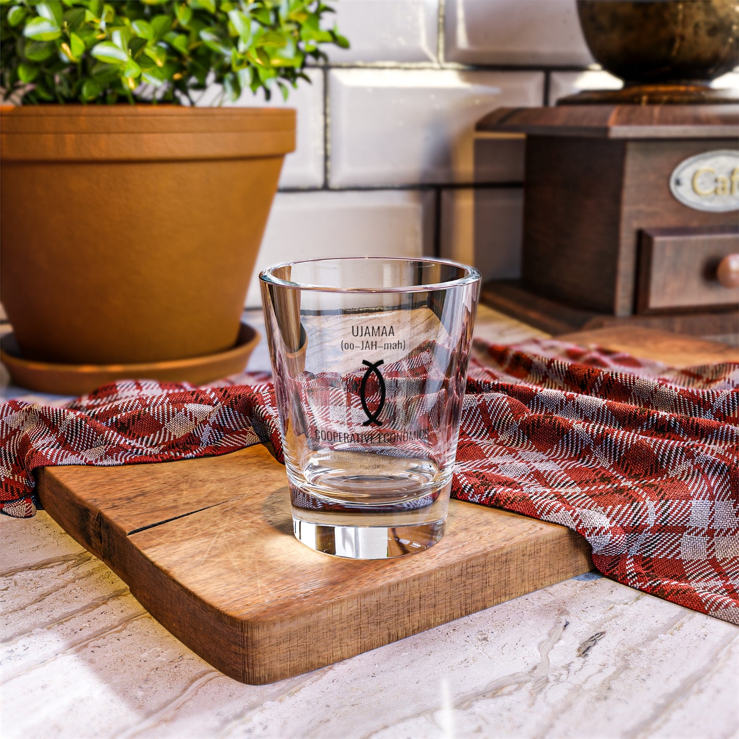 Ujamaa (Day 4) |Cooperative Economics | 1.5 oz Shot Glass