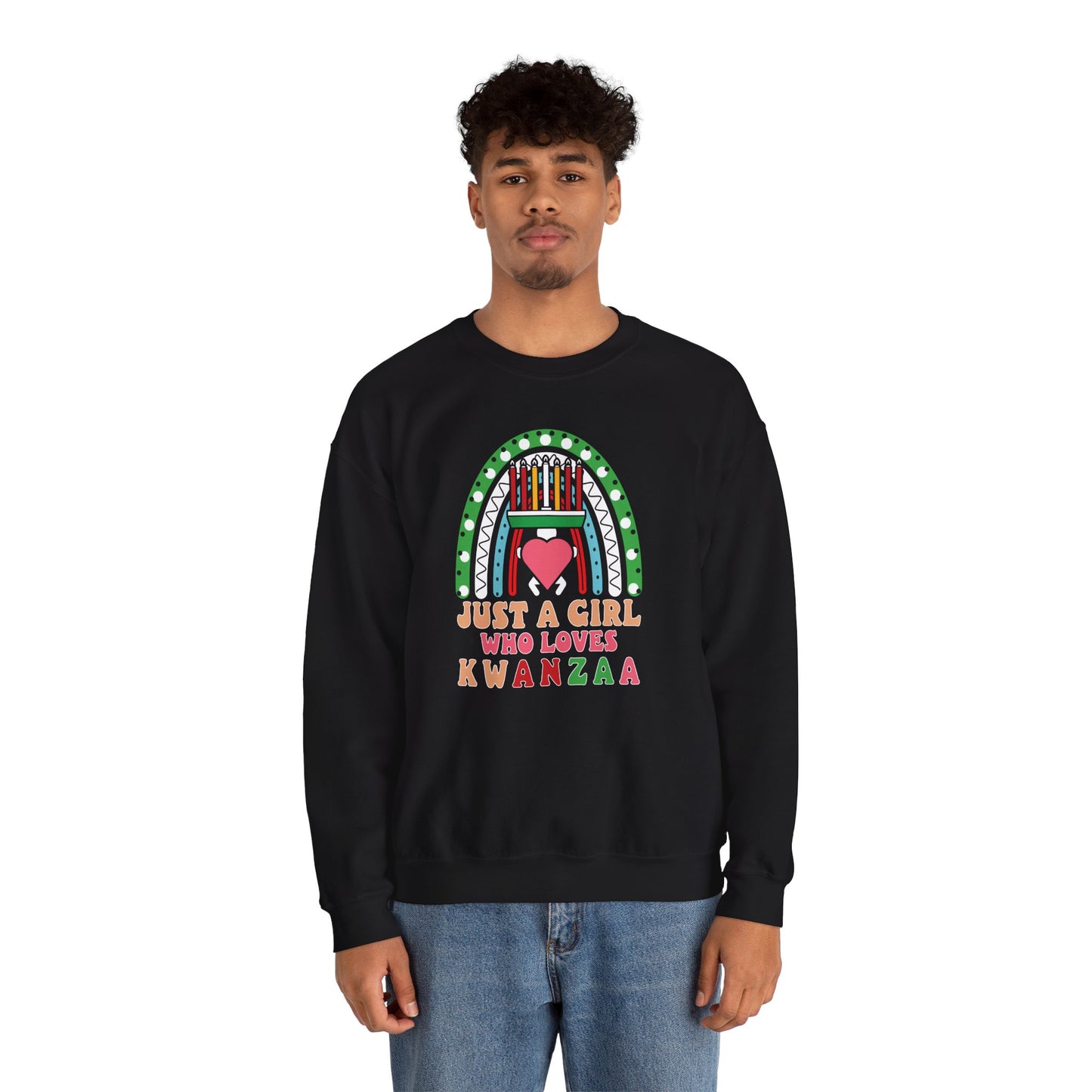 Just A Girl Who Loves Kwanza | Version 1| Crewneck Sweatshirt