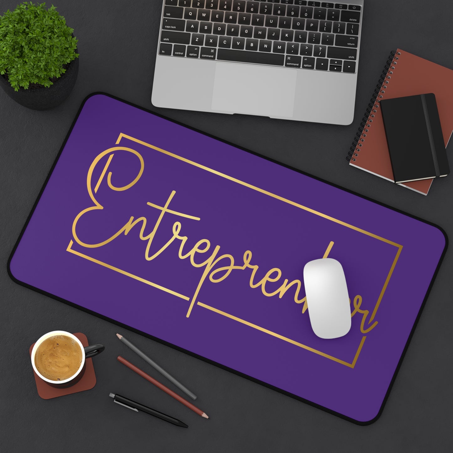 Entrepreneur | Desk Mat | Purple