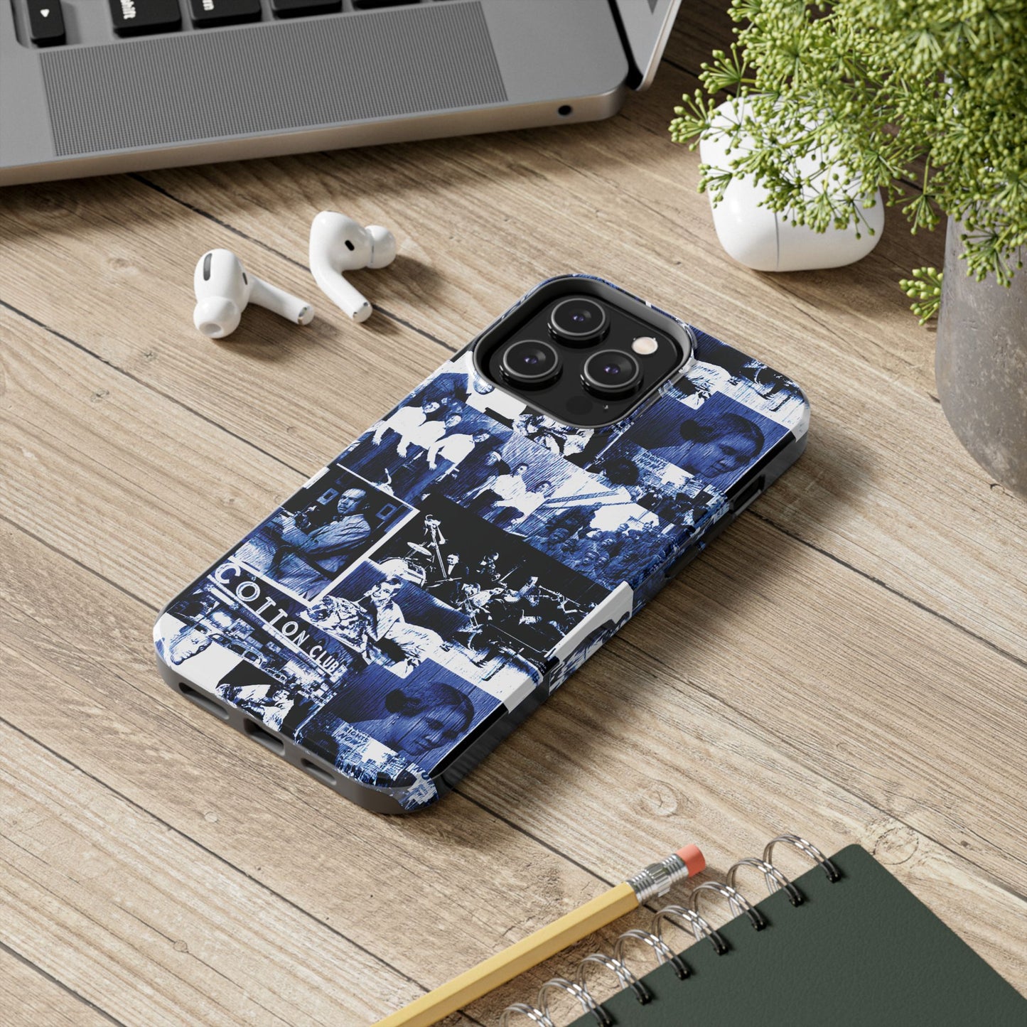 Black History 1920's Greatness (Blue) (Black Version) iIPhone Case