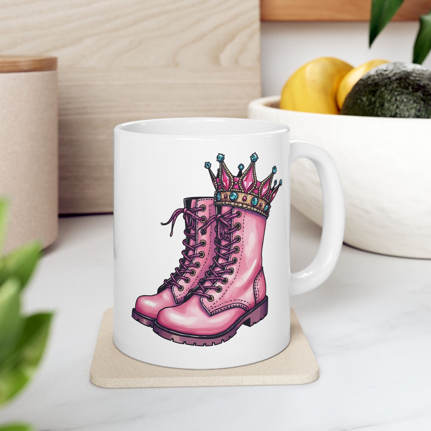 Boots: Kick Cancer| Coffee & Tea Mug | 2-Sided Print| 11 Oz