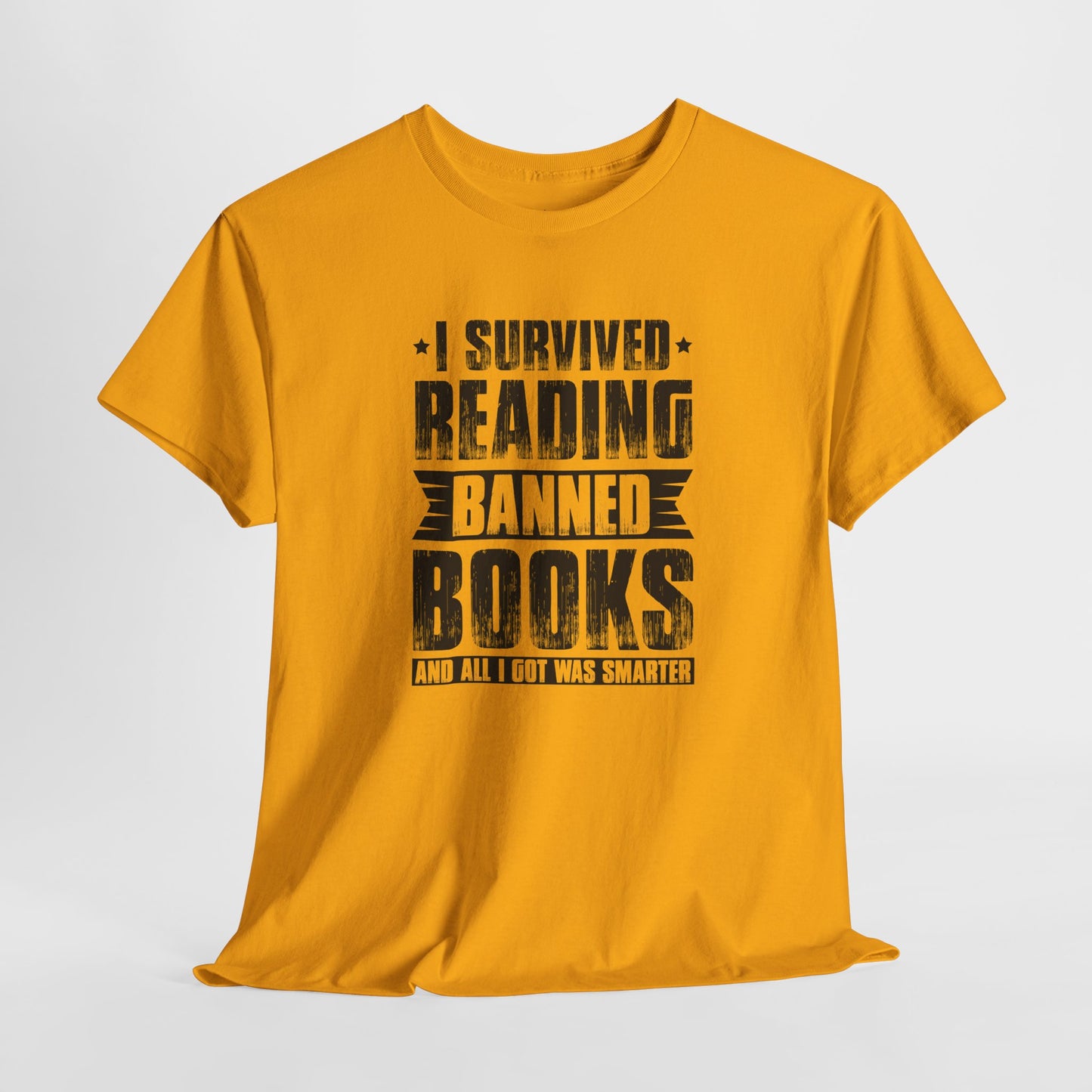 I Survived Reading Banned Books |T-Shirt| Black
