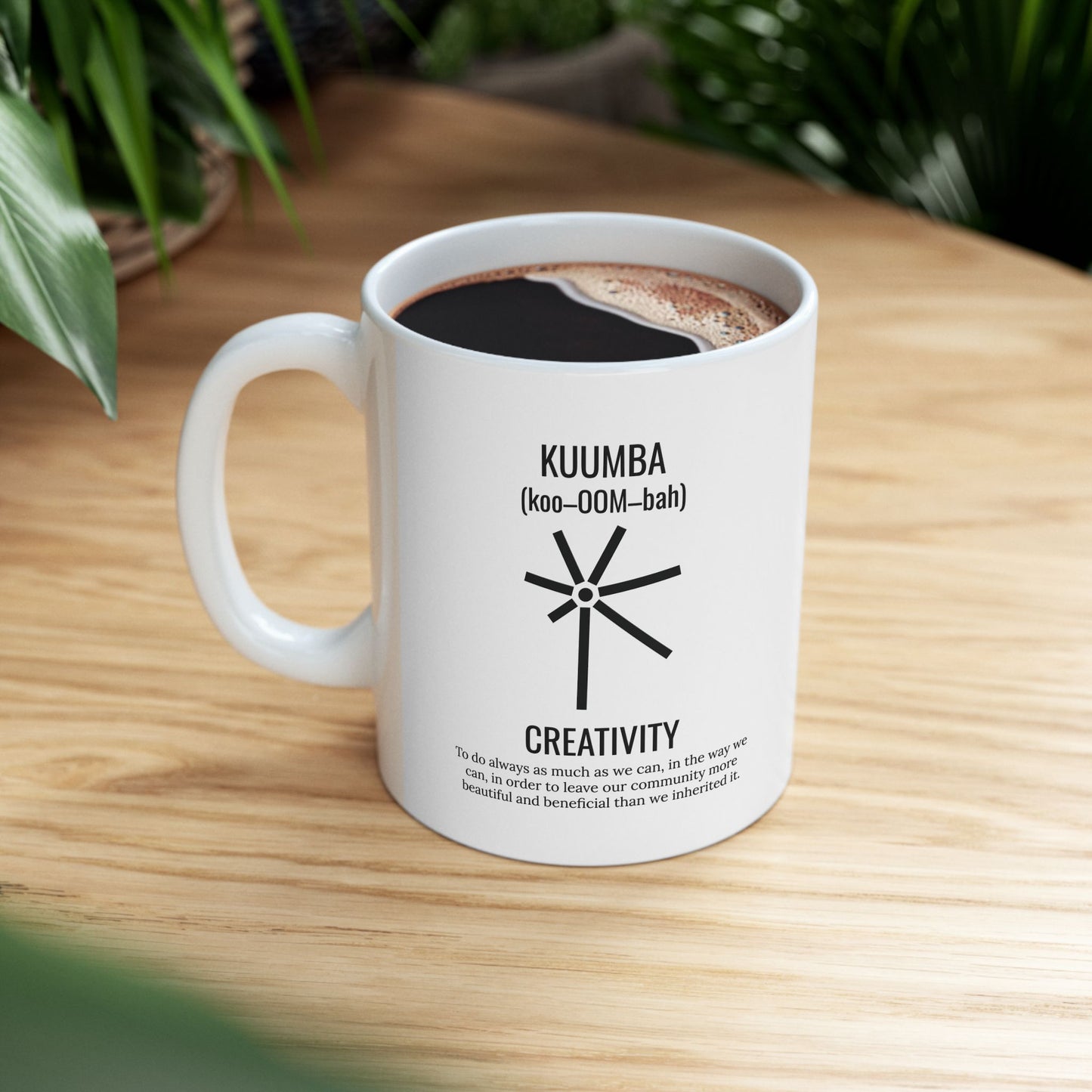Kuumba (Day 6) | Creativity | 11oz Mug| White |