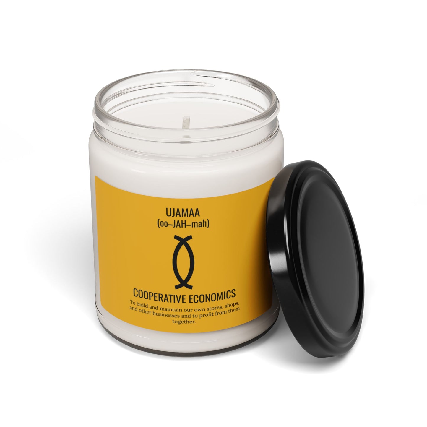 Ujamaa (Day 4) |Cooperative Economics | Candle |(Yellow Label)| 9 Oz