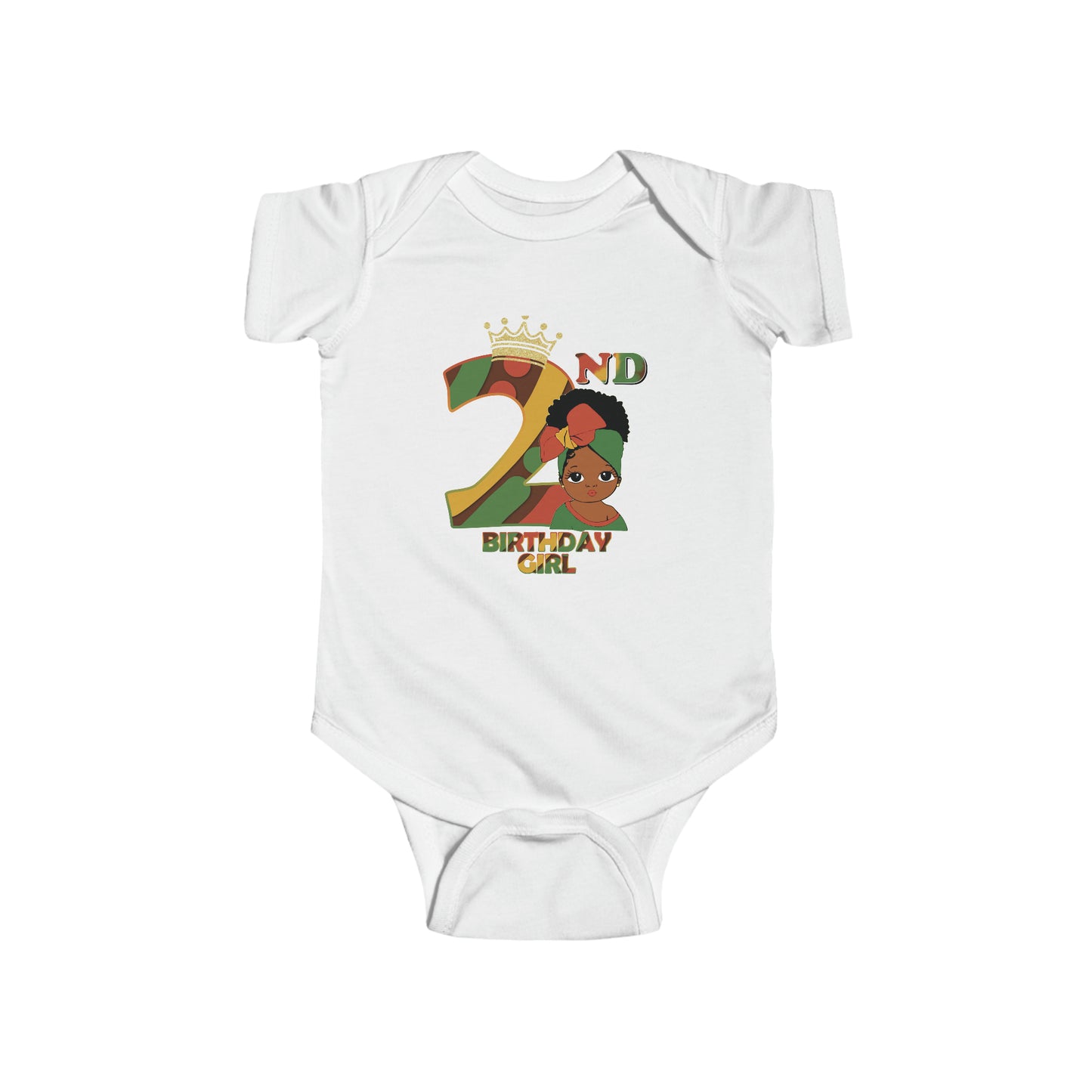 2nd Juneteenth (Solid) Birthday Infant Bodysuit