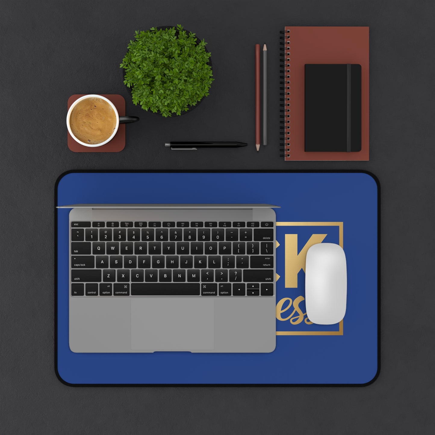 BLACK In Business | Desk Mat | Blue