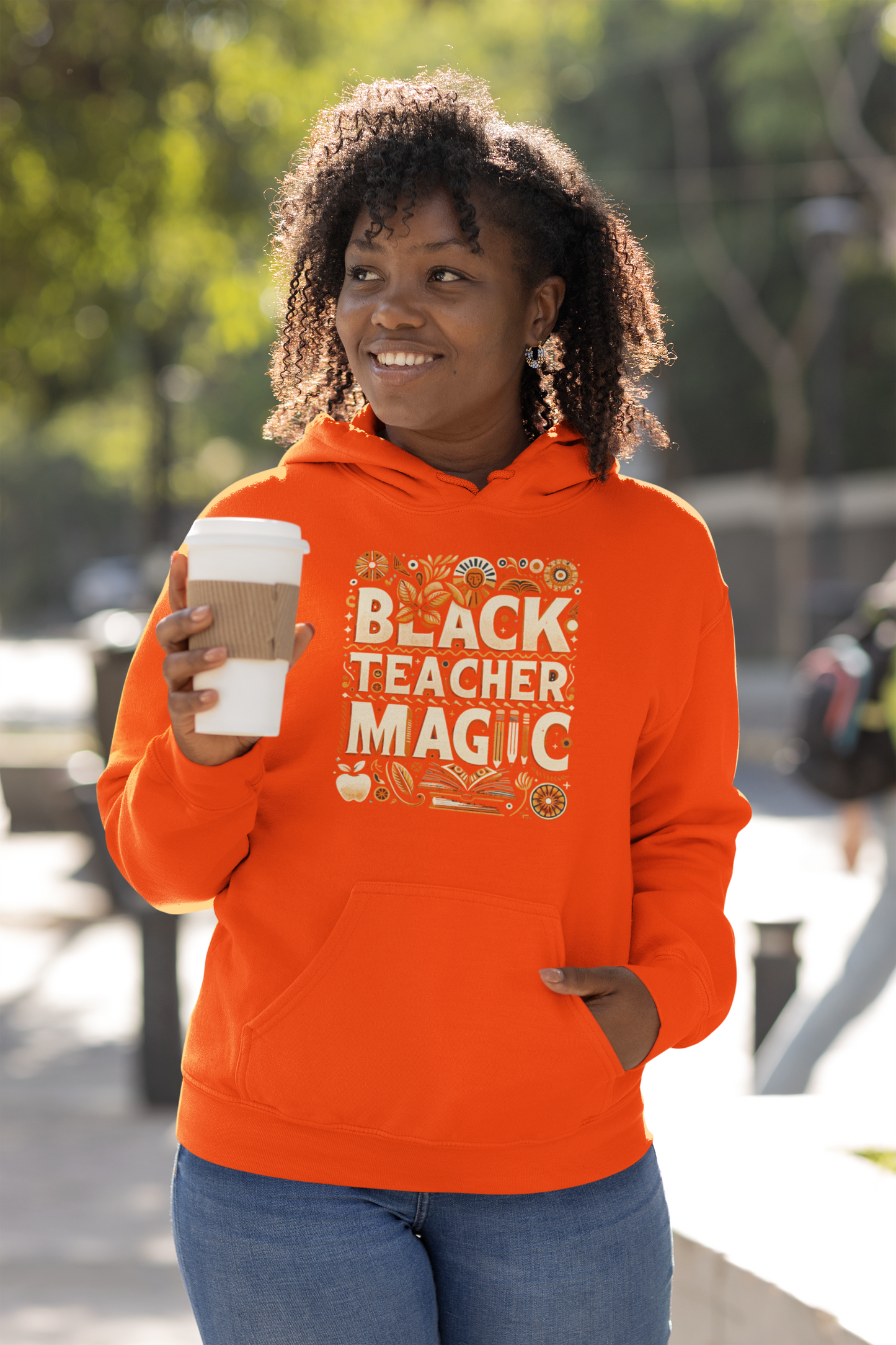 Black Teacher Magic (Fall) Hooded Sweatshirt