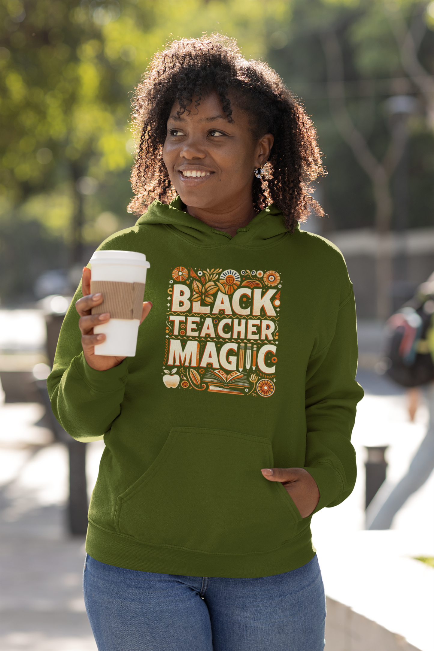 Black Teacher Magic (Fall) Hooded Sweatshirt