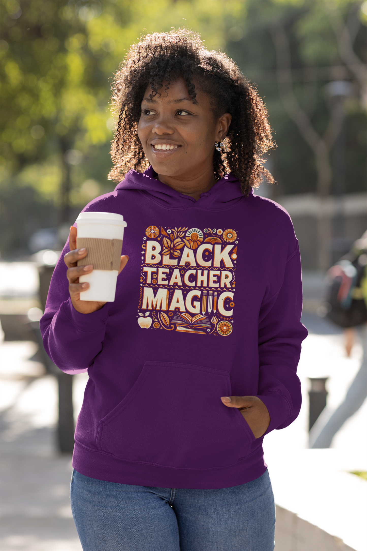 Black Teacher Magic (Fall) Hooded Sweatshirt
