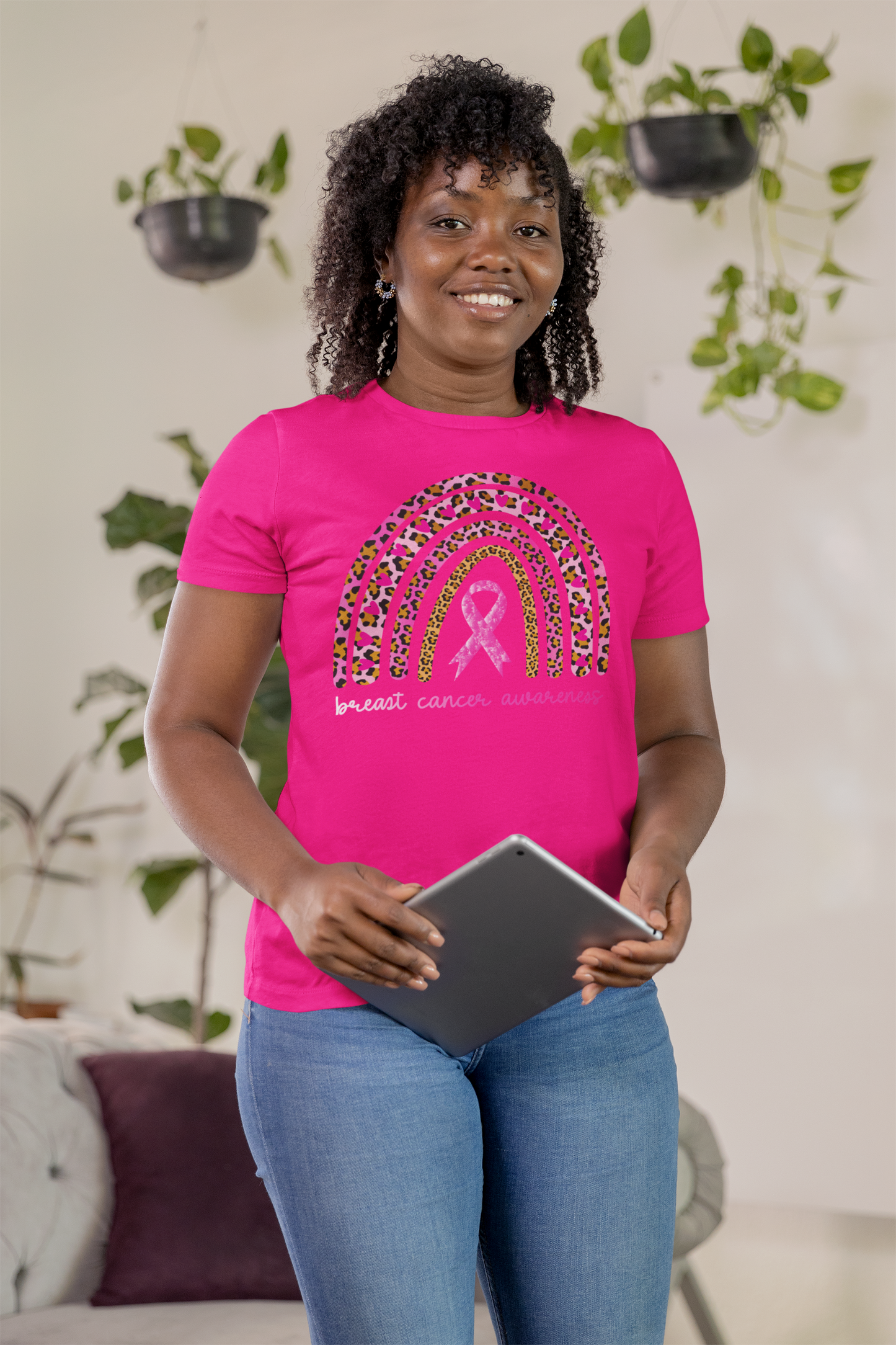 Breast Cancer Rainbow Awareness T-Shirt