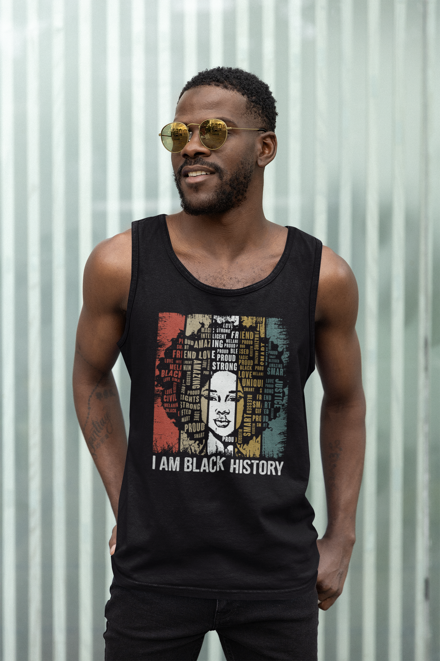 I Am Black History T-Shirt. Tank Top Unisex