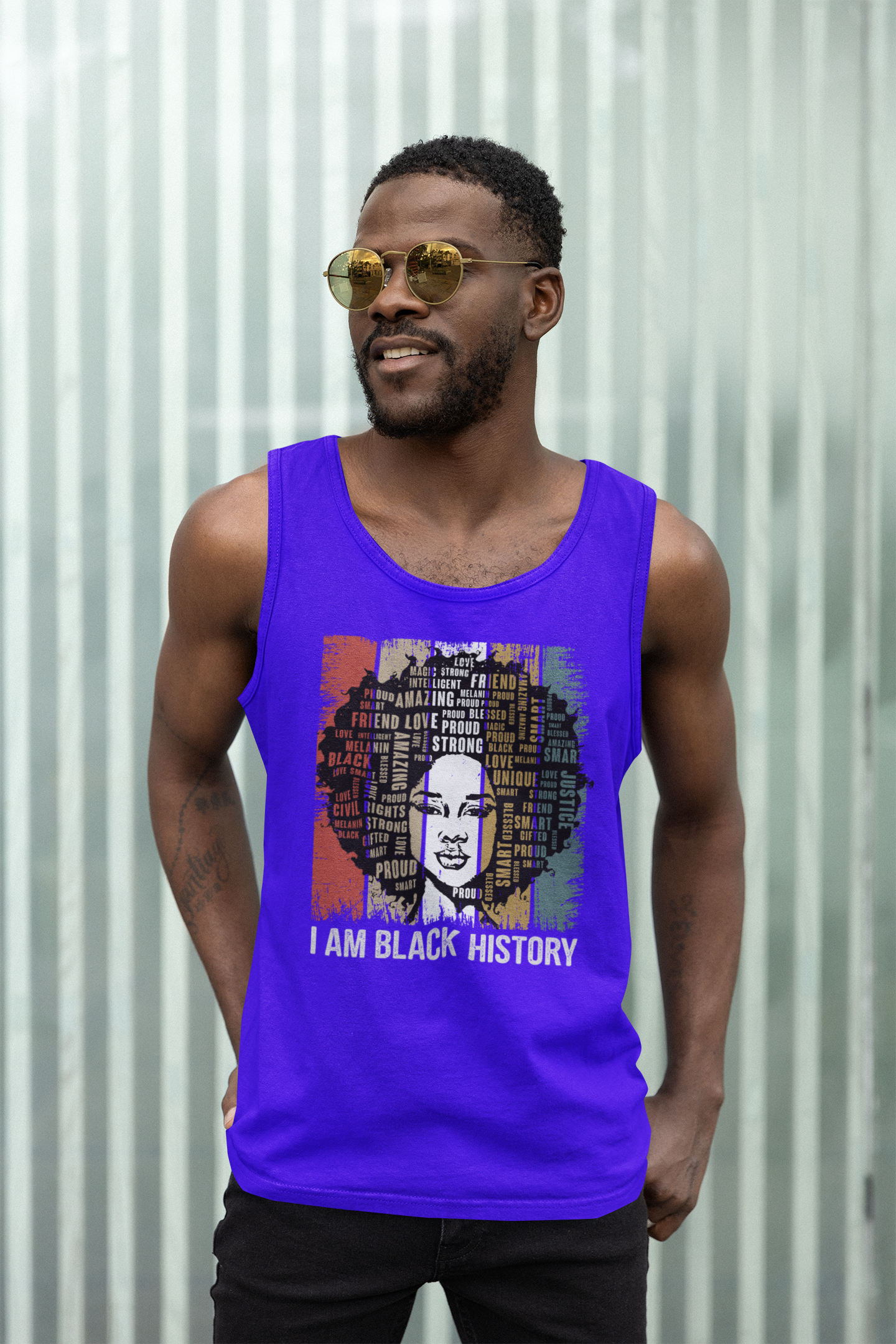 I Am Black History T-Shirt. Tank Top Unisex