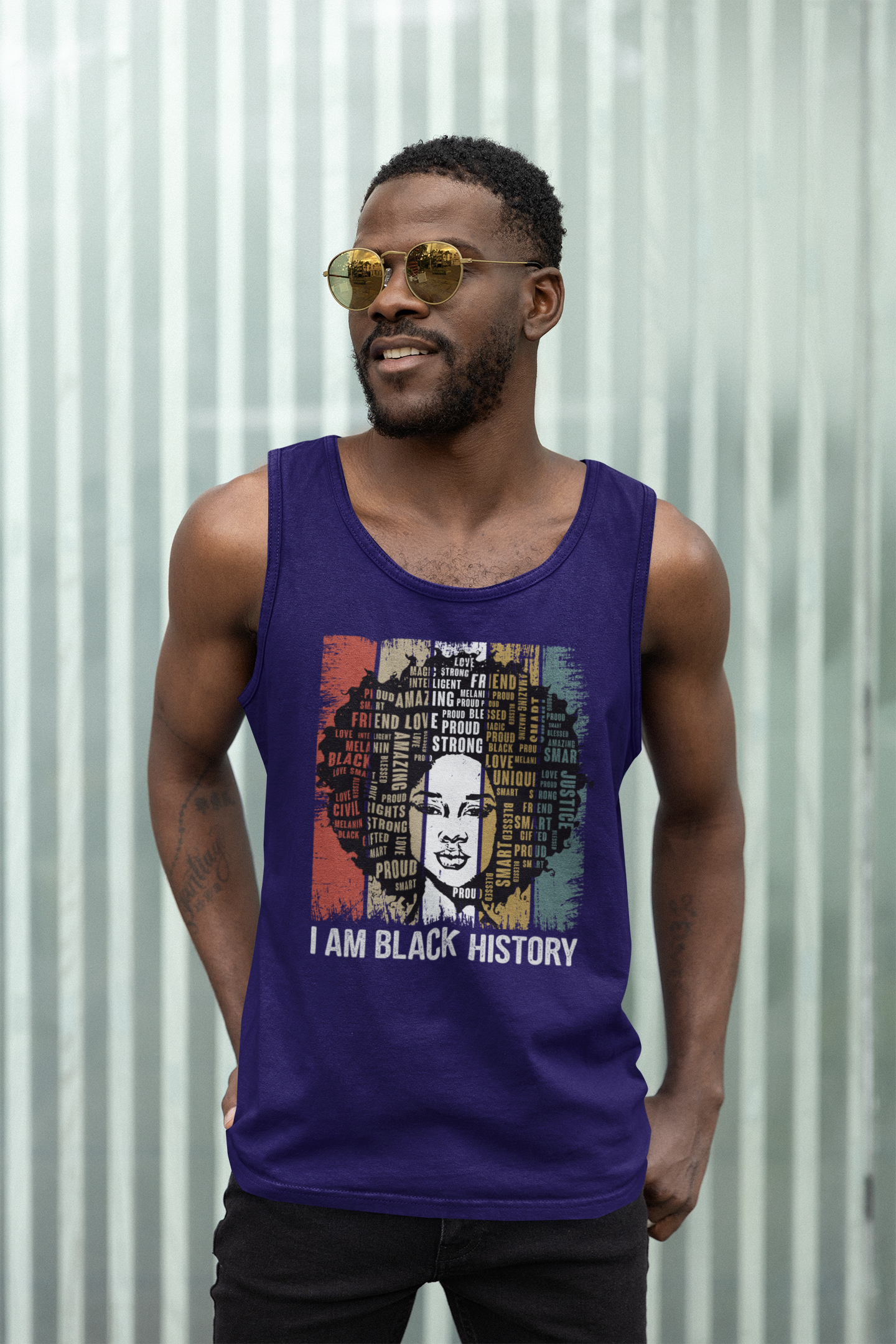 I Am Black History T-Shirt. Tank Top Unisex