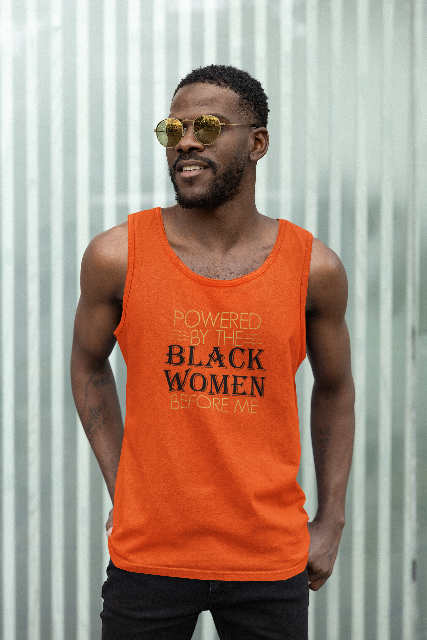 Powered By The Woman Before Me Tank Top Unisex